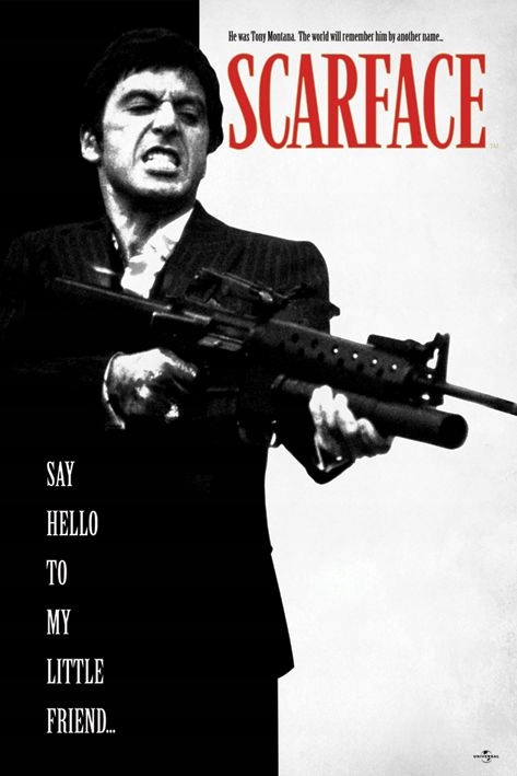 

Plakat Człowiek z blizną Scarface Pacino 61x91,5cm