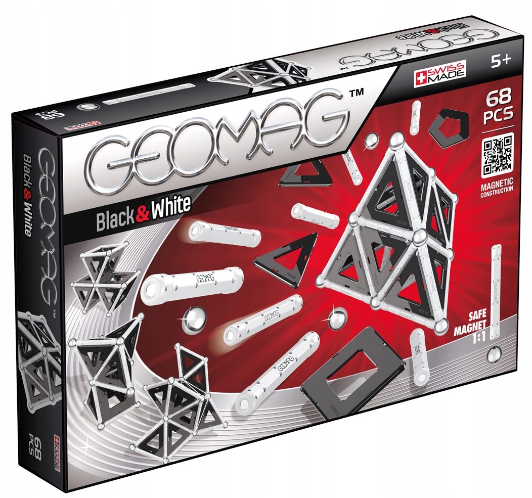 

Geomag Klocki Magnetyczne Black & White 68el