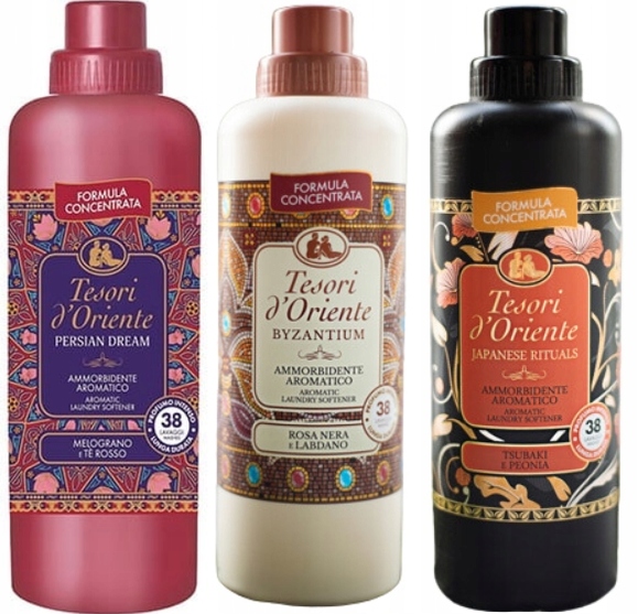 Levně Tesori d'Oriente Sada 3 italských oplachovacích přípravků 760 ml Pbj