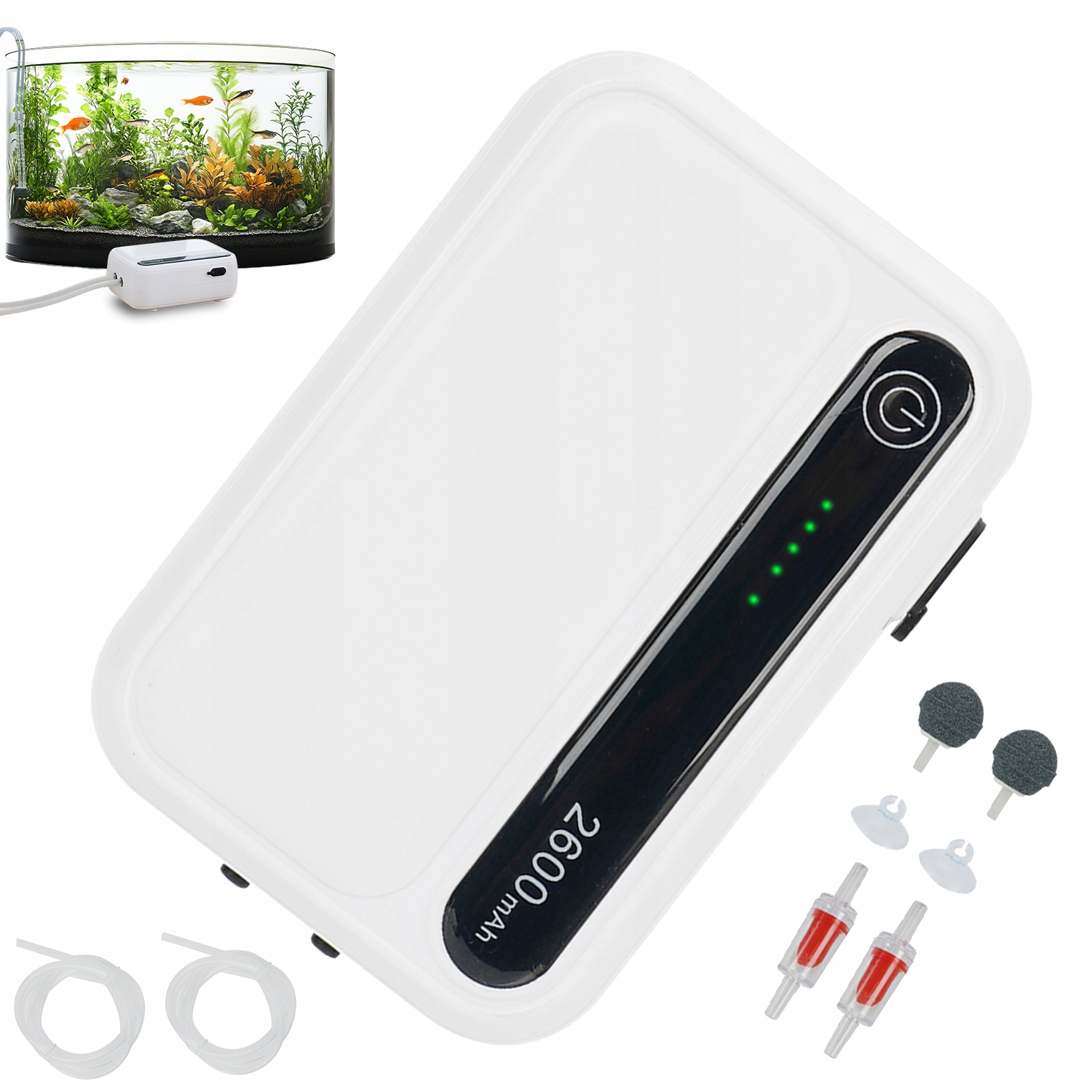 Levně Vzduchová Pumpa Do Akvária 2 Režimy Regulace Intenzity Plynu Nízký Šum