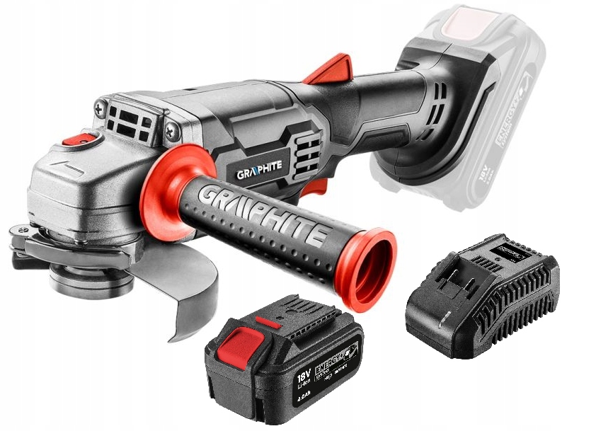 

Graphite Szlifierka katowa aku Energy+ 125mm 4AH