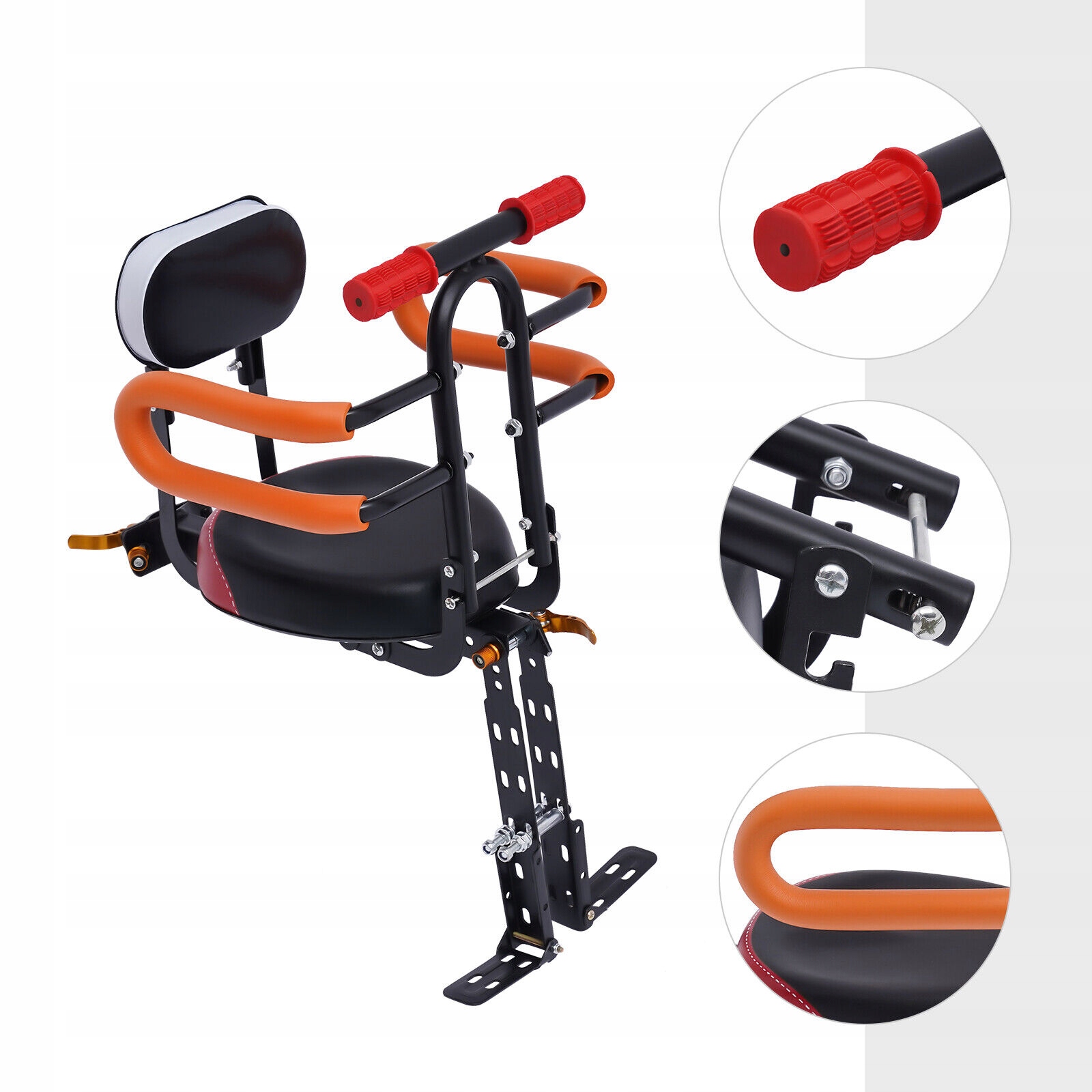 SKŁADANE PRZEDNIE FOTELIKI DZIECIĘCE DO ROWERÓW