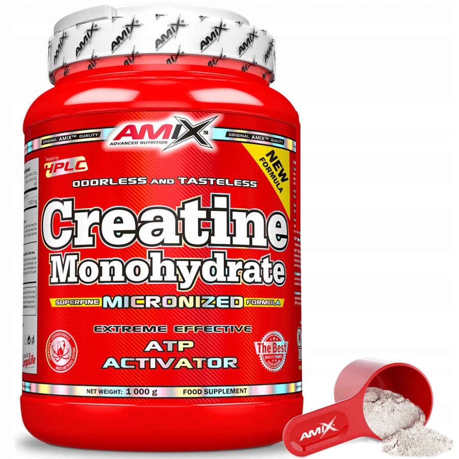 Kreatin monohydrát 1 kg Creatine Monohydrate čte bez přísad 330 porcí