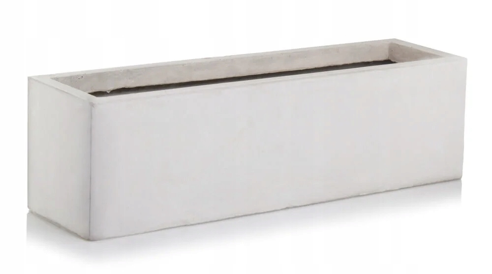 Podłużna Szara Donica Doniczka Ceramiczna Ecolite Rynna 70X23X23 CM