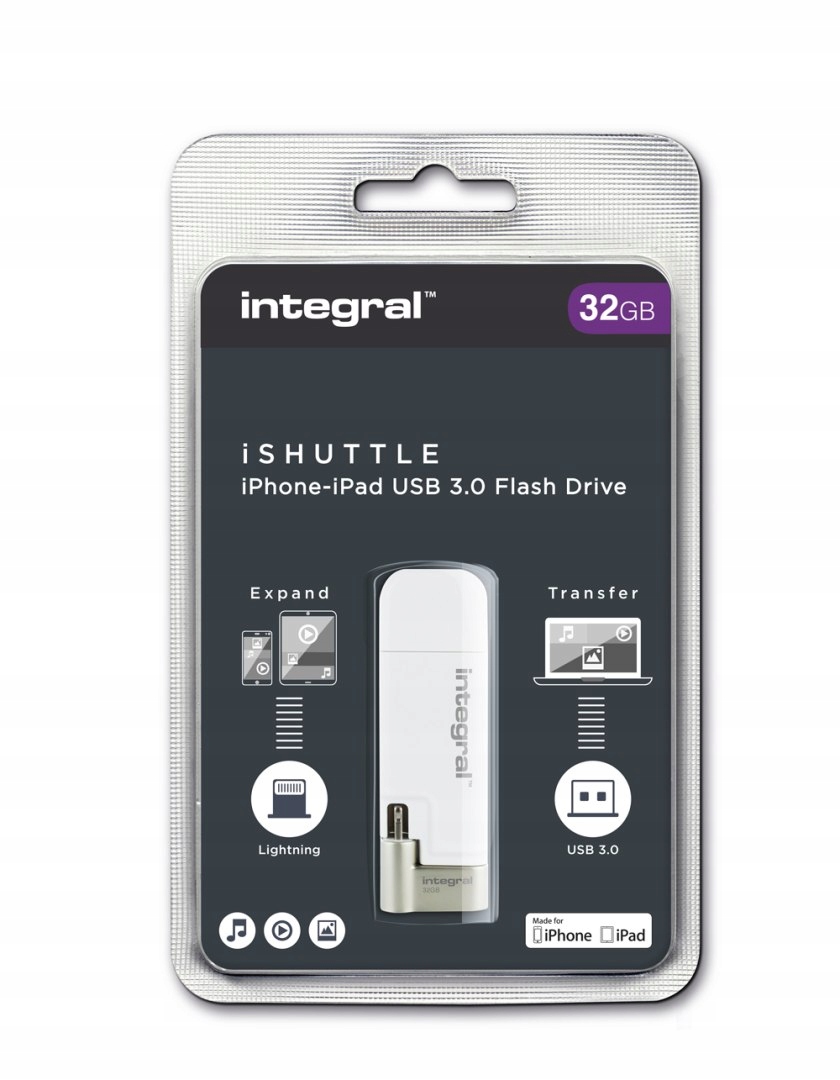 Integral iShuttle pamięć przenośna 32 Gb ze złączem Usb oraz Lightning ce