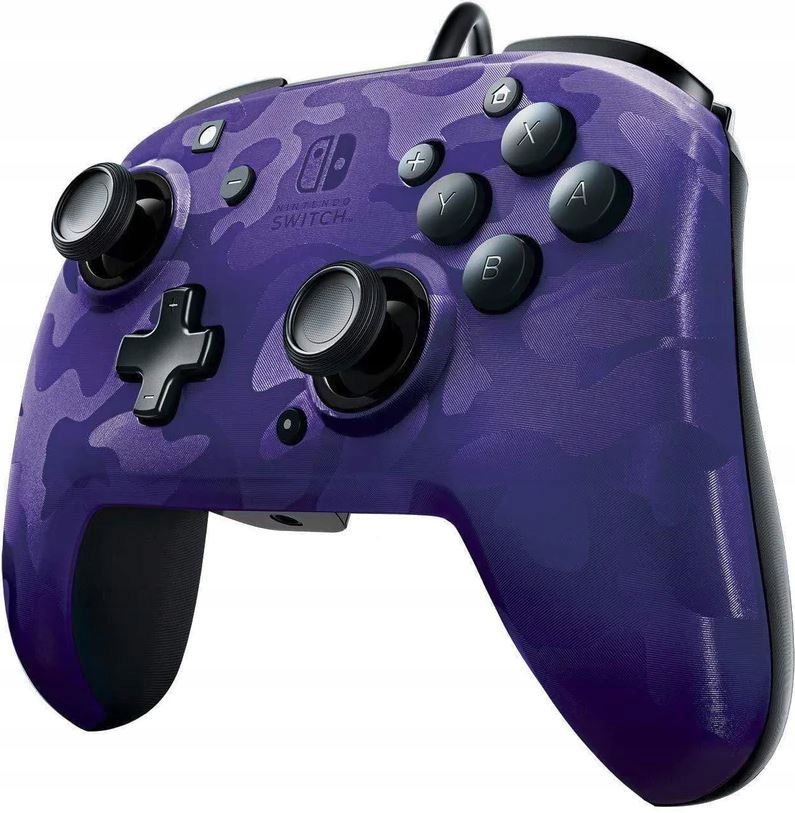 Pdp Nintendo Switch Wired Deluxe Controller Cammo Purple