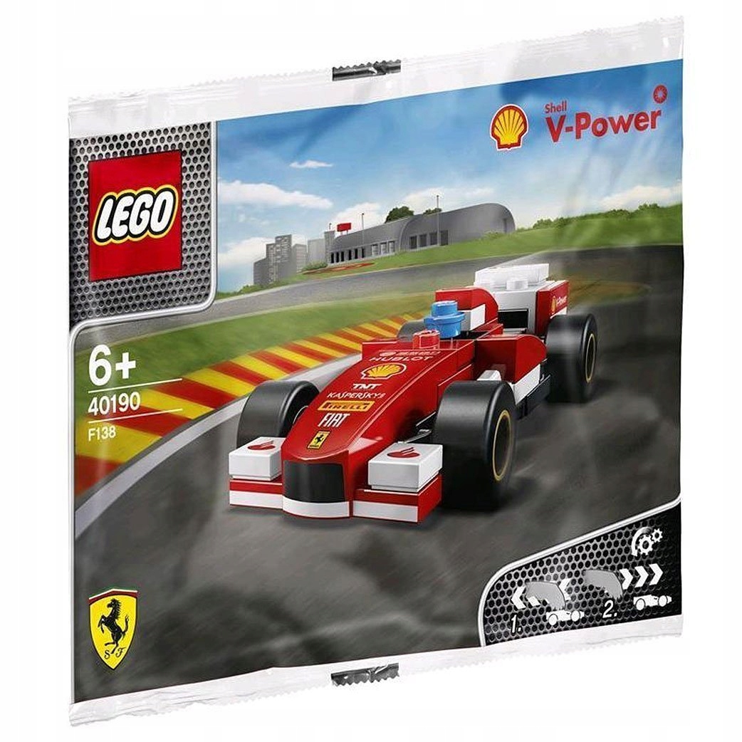 40190 Lego Racers Ferrari F138 F1 Formuła 1 Shell Polybag MISB 2014