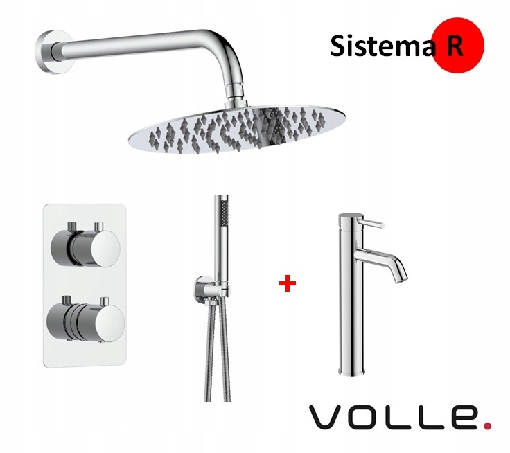7v1 Vole Sistema Sprchový set Termostat chróm darčeková batéria