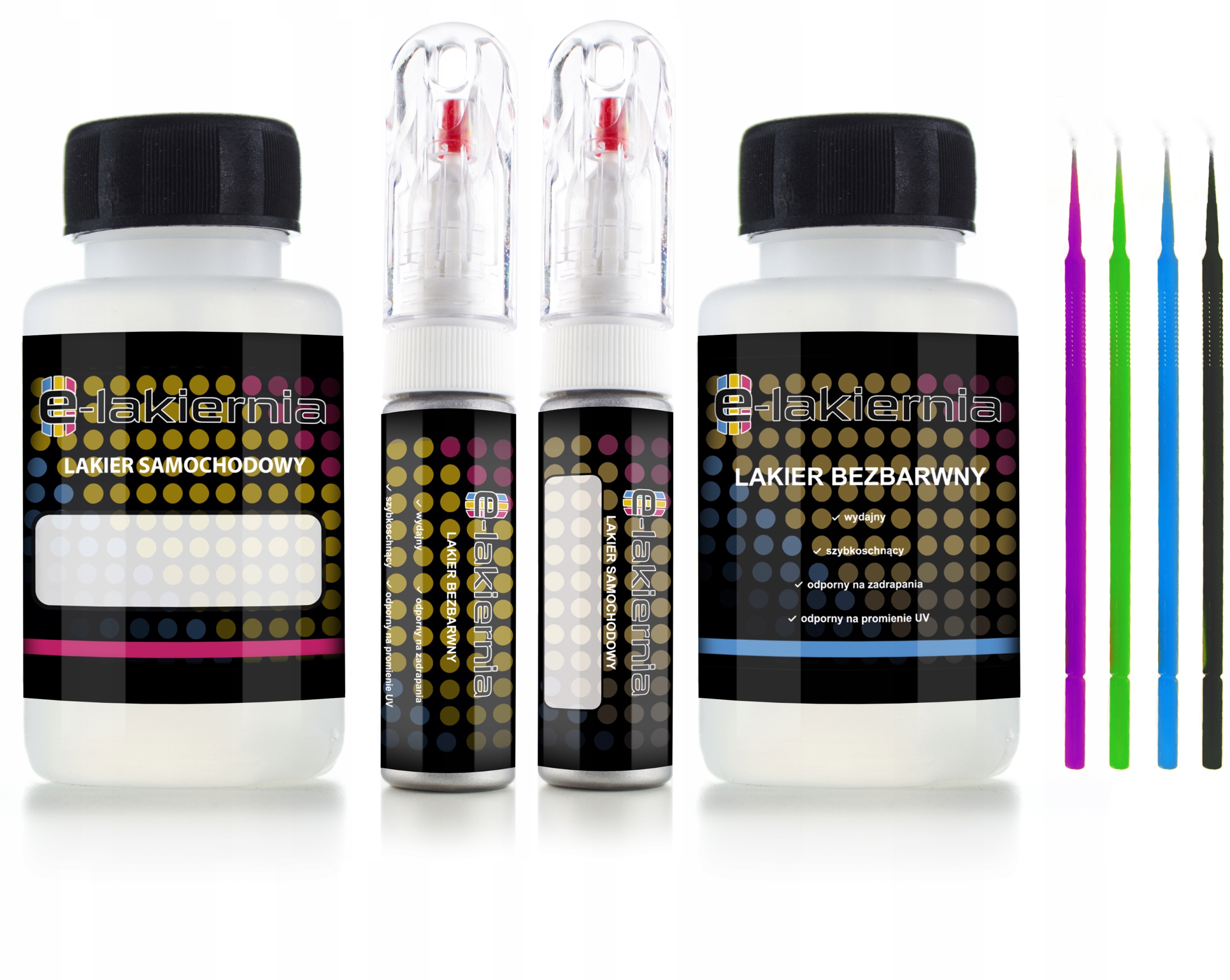 LAKIER SAMOCHODOWY ZAPRAWKA VW AUDI LY9B + BEZBARWNY + BUTELECZKI