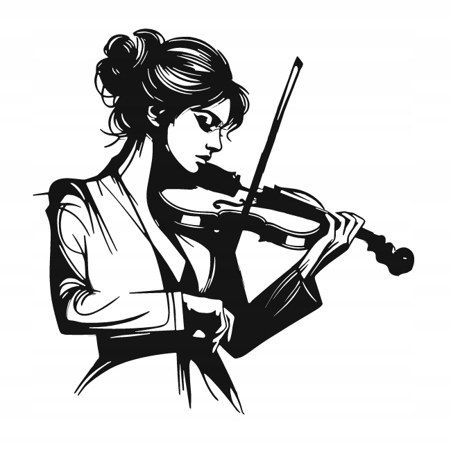 nástěnná dekorace Obraz vzor Skrzypačka
