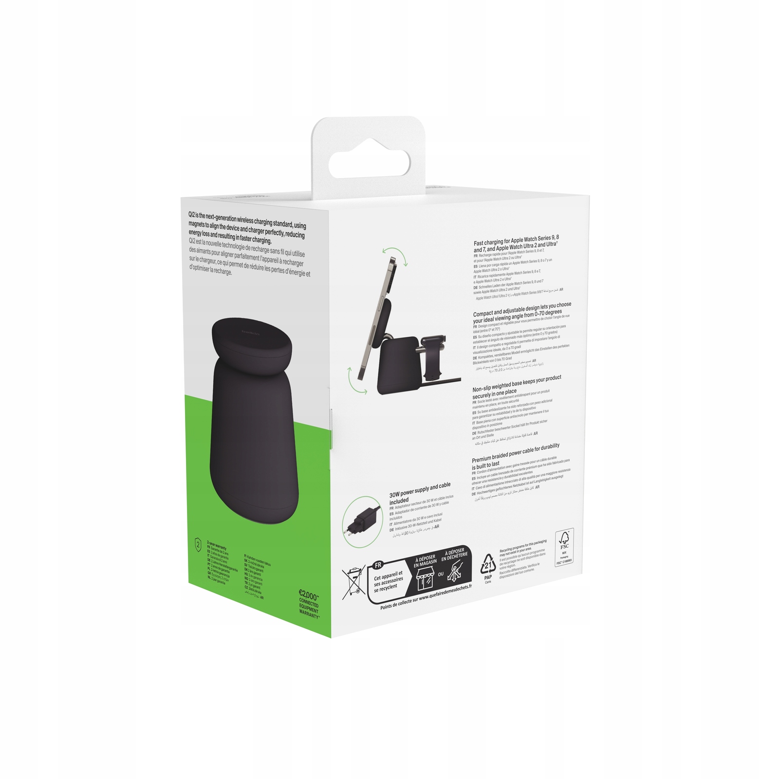 Belkin Magnetická nabíjačka 3v1 Qi2 15W
