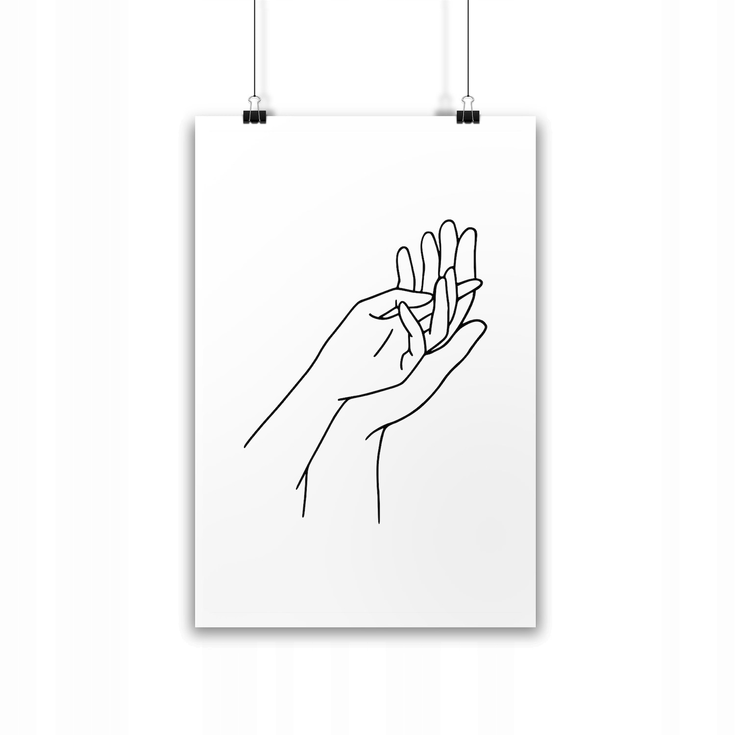 

Plakat Bliskość Splecione Dłonie grafika 30x40