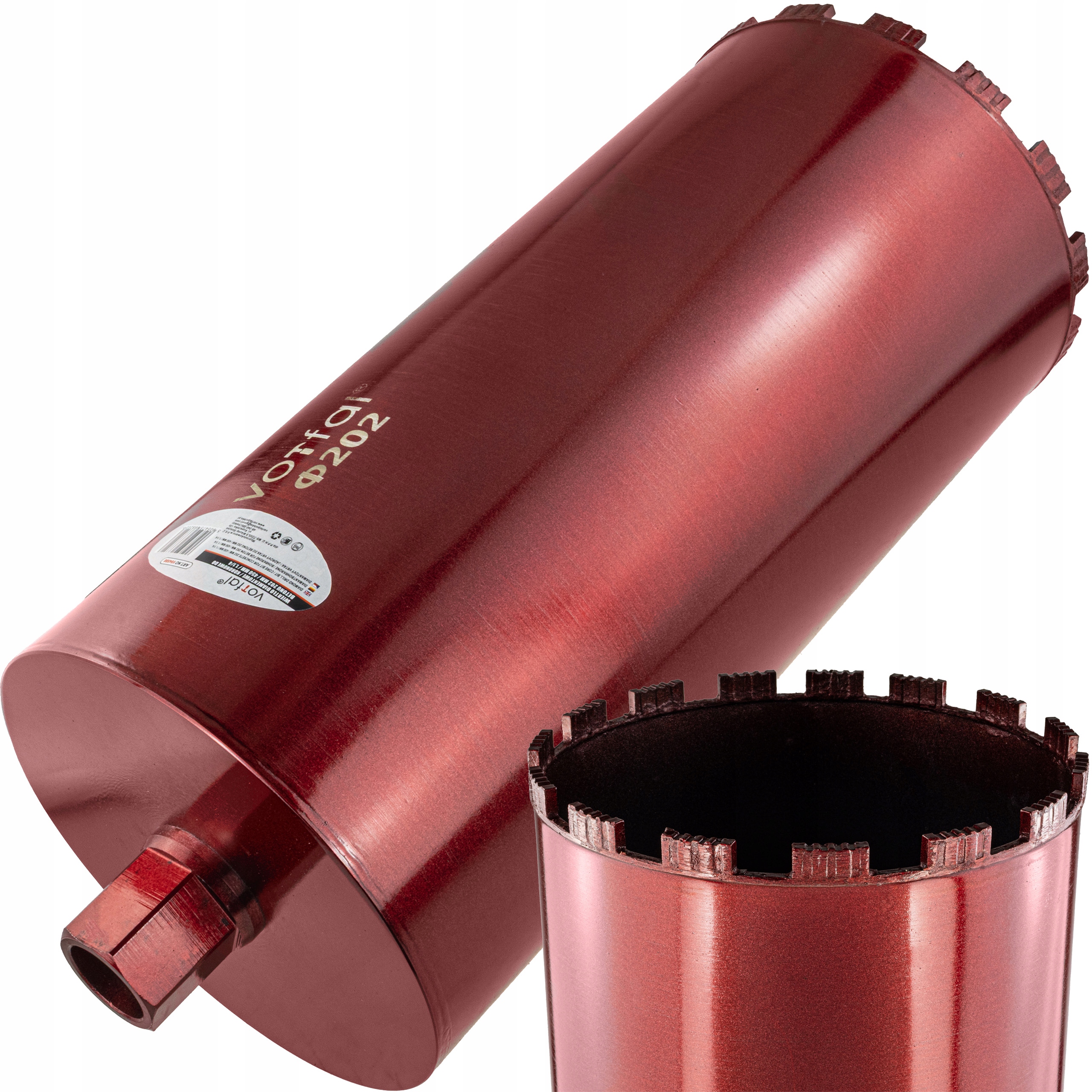 Wiertło Koronowe Diamentowe Do Betonu 202 x 450mm Wiertnica Otwornica