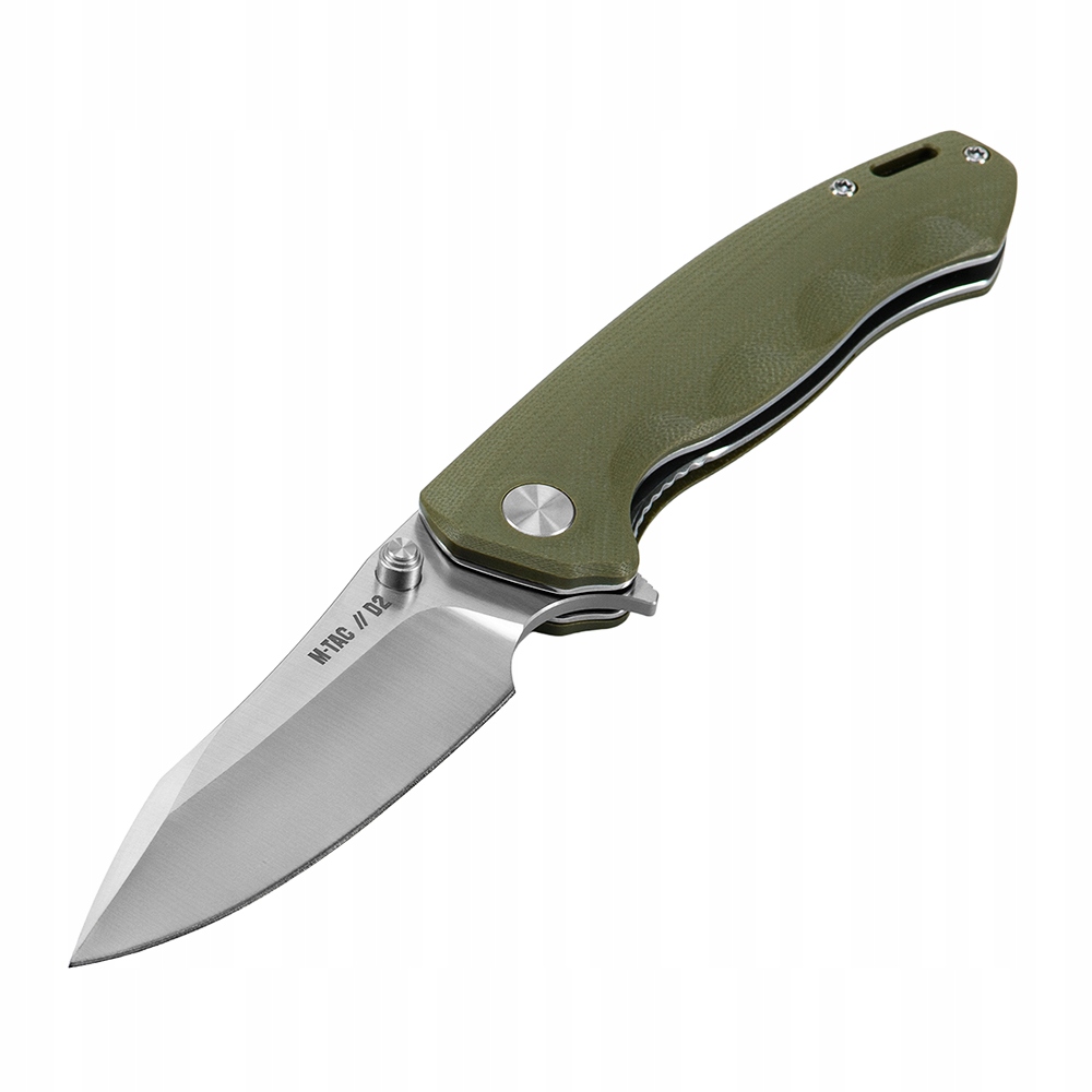 M-Tac Nóż Składany Type 18 Olive Stal D2 Rękojeść G10 Liner Lock Edc