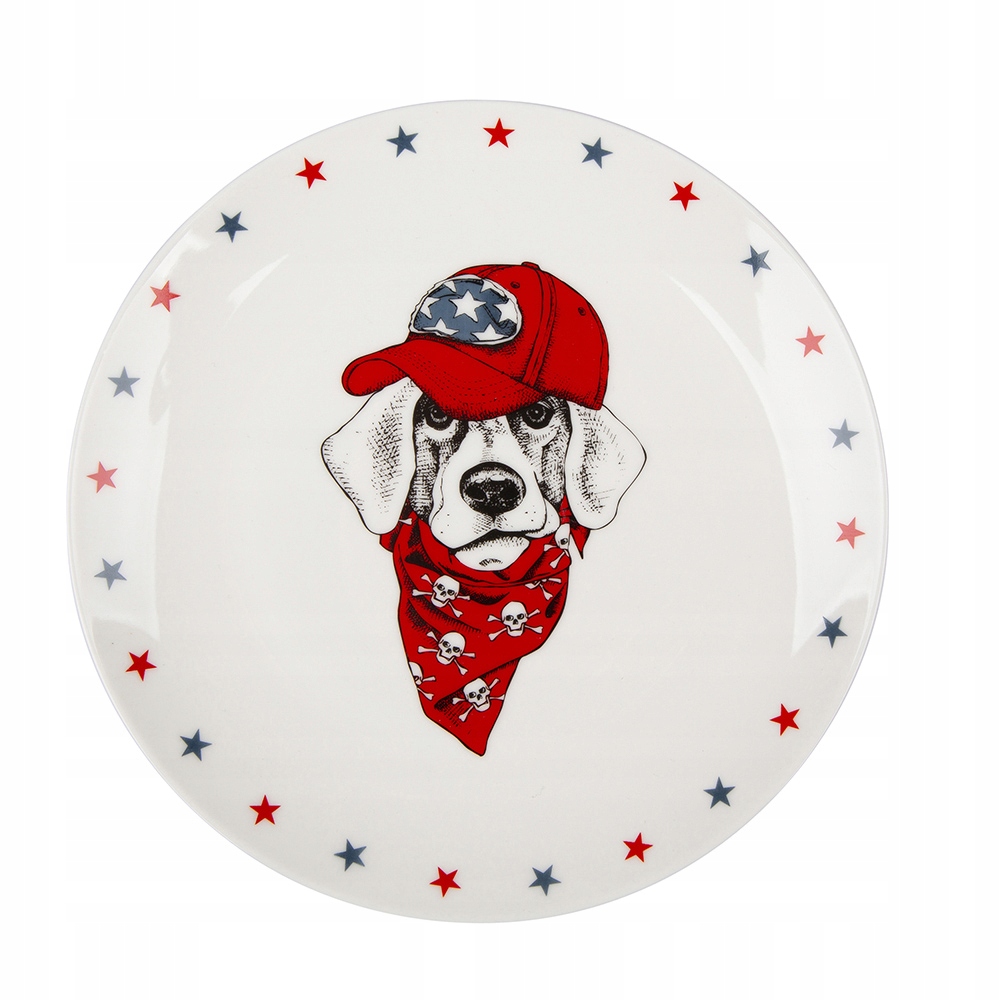 

Talerz deserowy na ciasto tort Pies Labrador 20cm