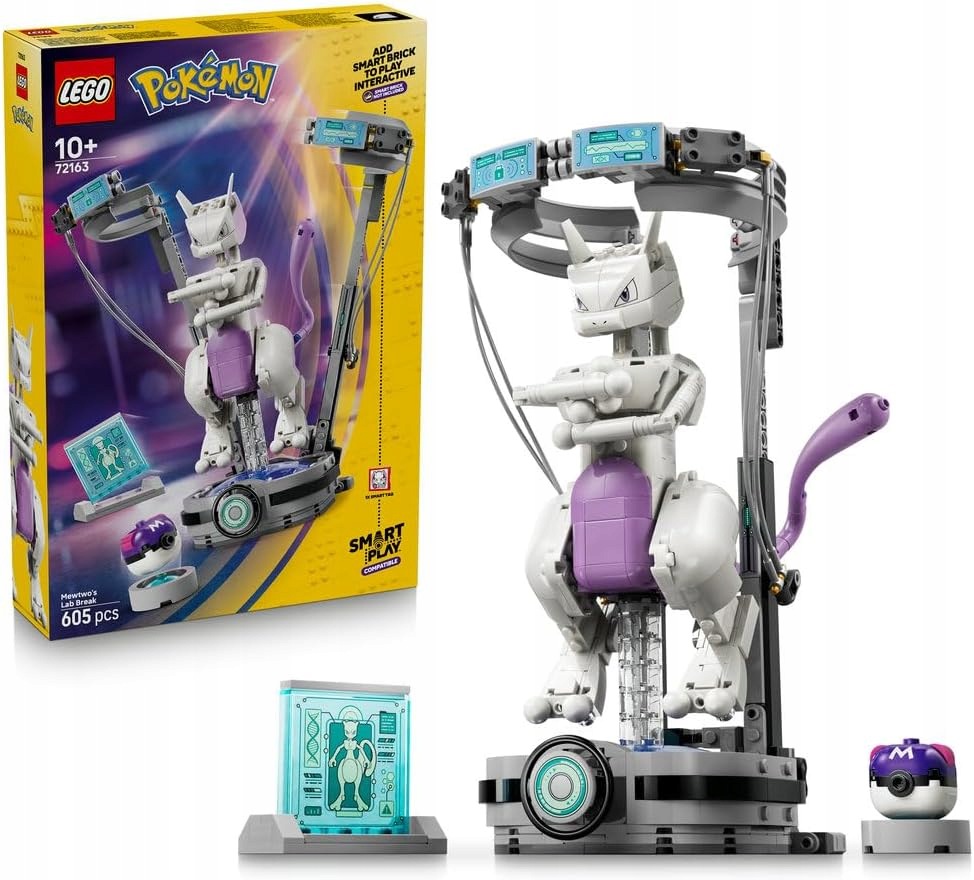 Lego Pokémon 72163 Útěk z laboratoře Mewtwo Smart Play Figurka