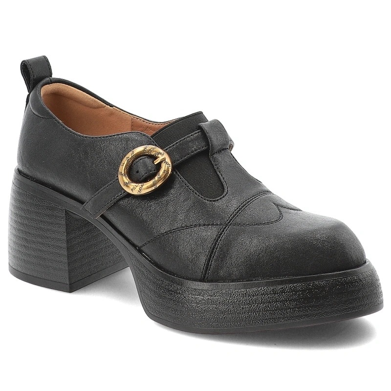 Dámské polobotky D&a, černé, CR62-3524 Black