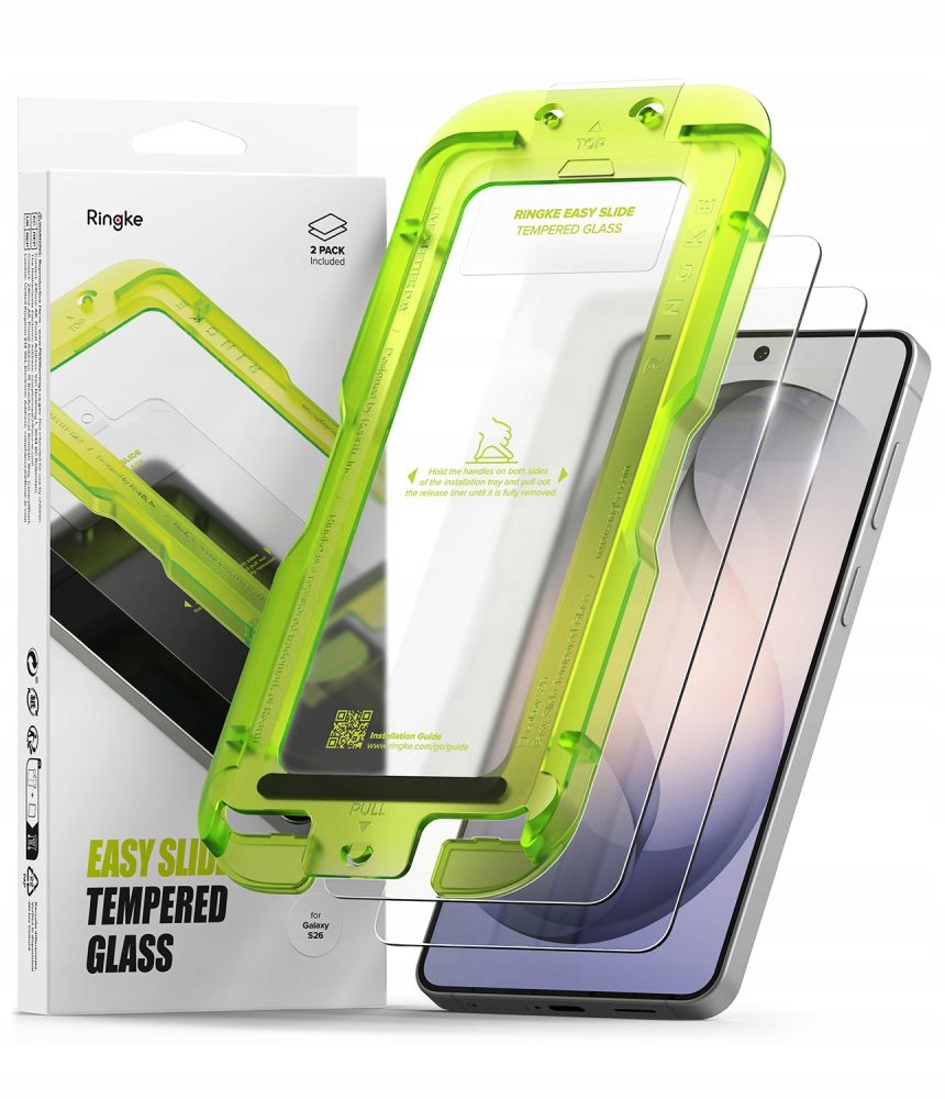 Szkło Hartowane Ringke Easy Slide 2- Pack Galaxy S26 Clear Ringke