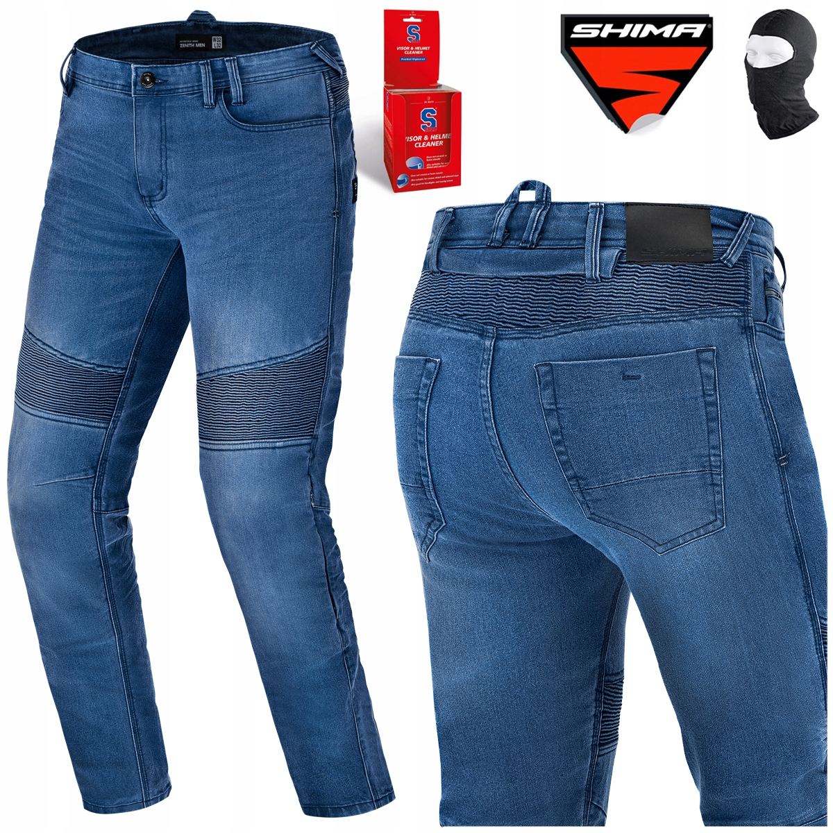 Motocyklové Nohavice Shima Zenith Blue Klasické Pánske Džínsy Darčeky