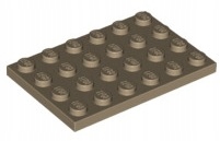

Lego Płytka 4x6 Ciemno Beżowa (3032/6167894) 1szt