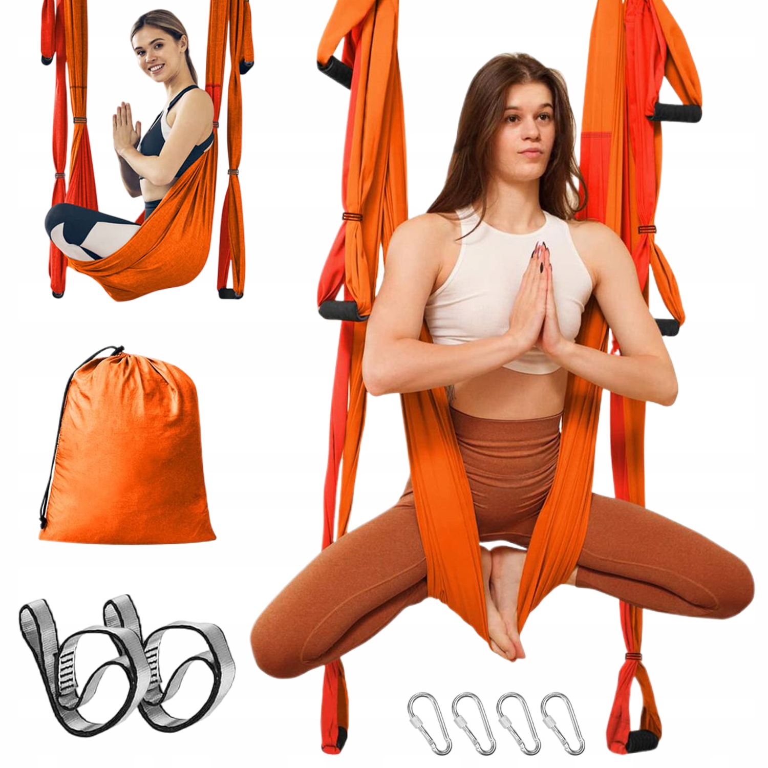 Chusta Akrobatyczna Sensoryczna Aerial Joga Hamak Do Jogi Uchwyt +mocowanie