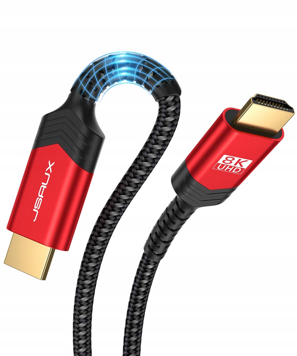 Jsaux kabel Hdmi 2.1 8K 60Hz 4K 120Hz 48Gbps optický kabel 10 m