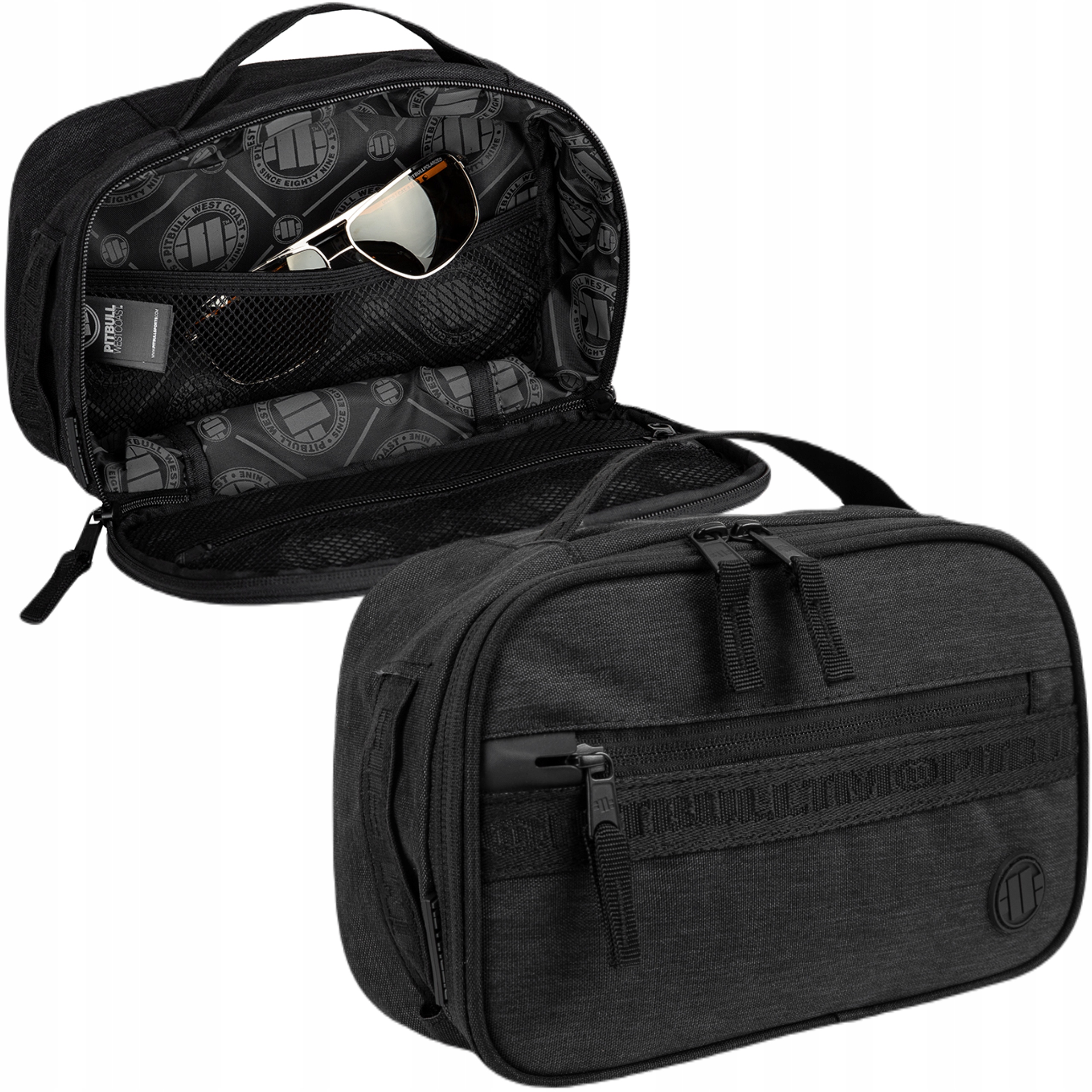 PITBULL WEST COAST KOSMETYCZKA INDUSTRIAL CZARNA TOILETRY BAG BLACK Materiał dominujący poliester