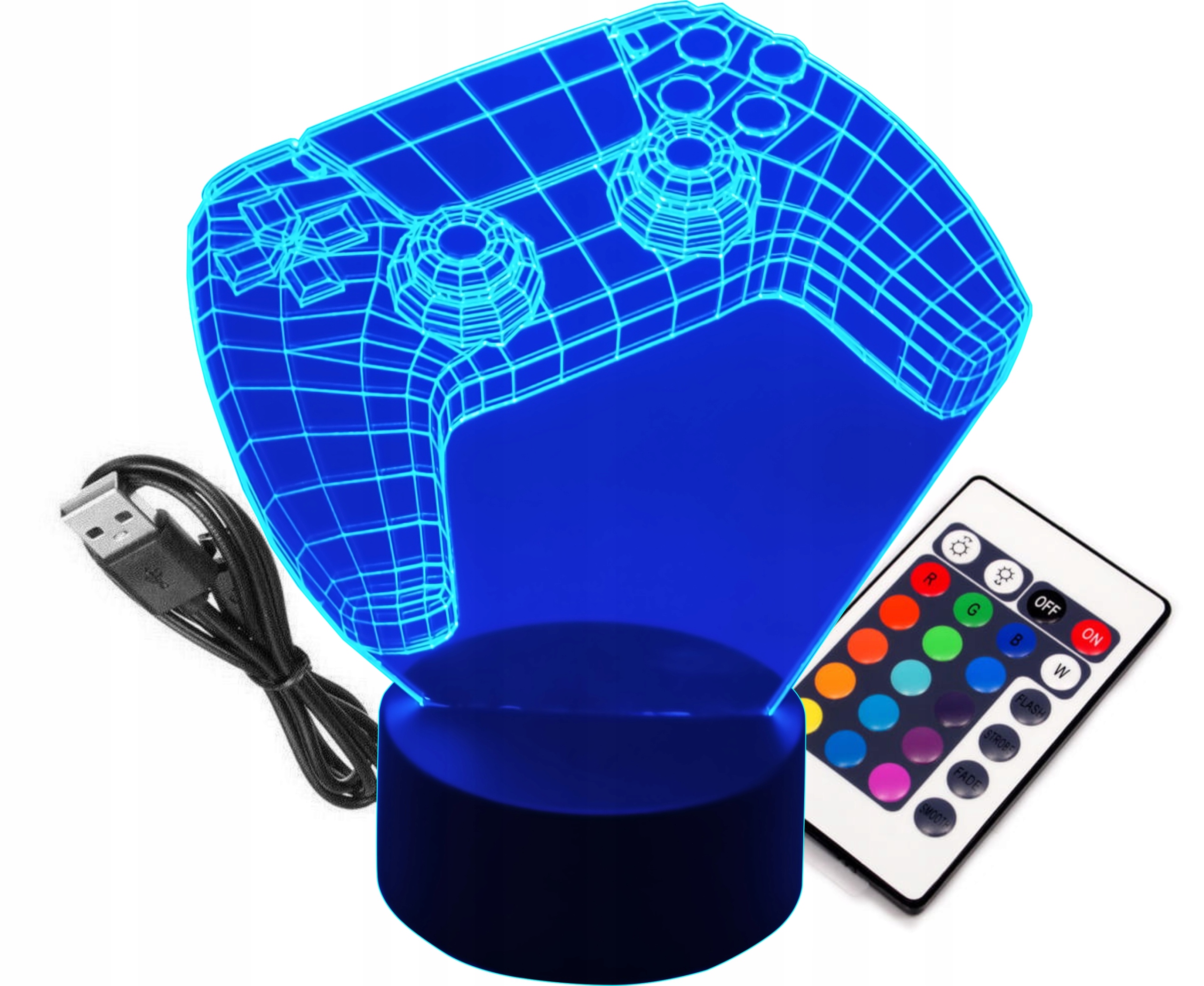 

Lampka Nocna 3D Led Gamepad Pad Joystick Ps 5