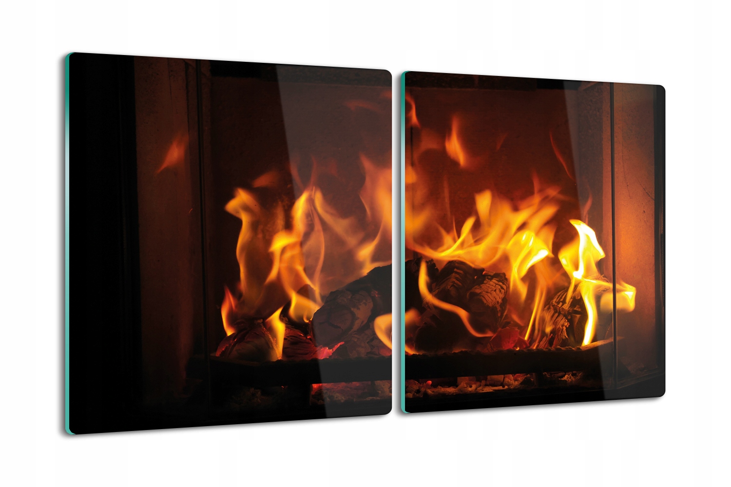 obdélníková deska 2x40x52 podložka Oheň krb