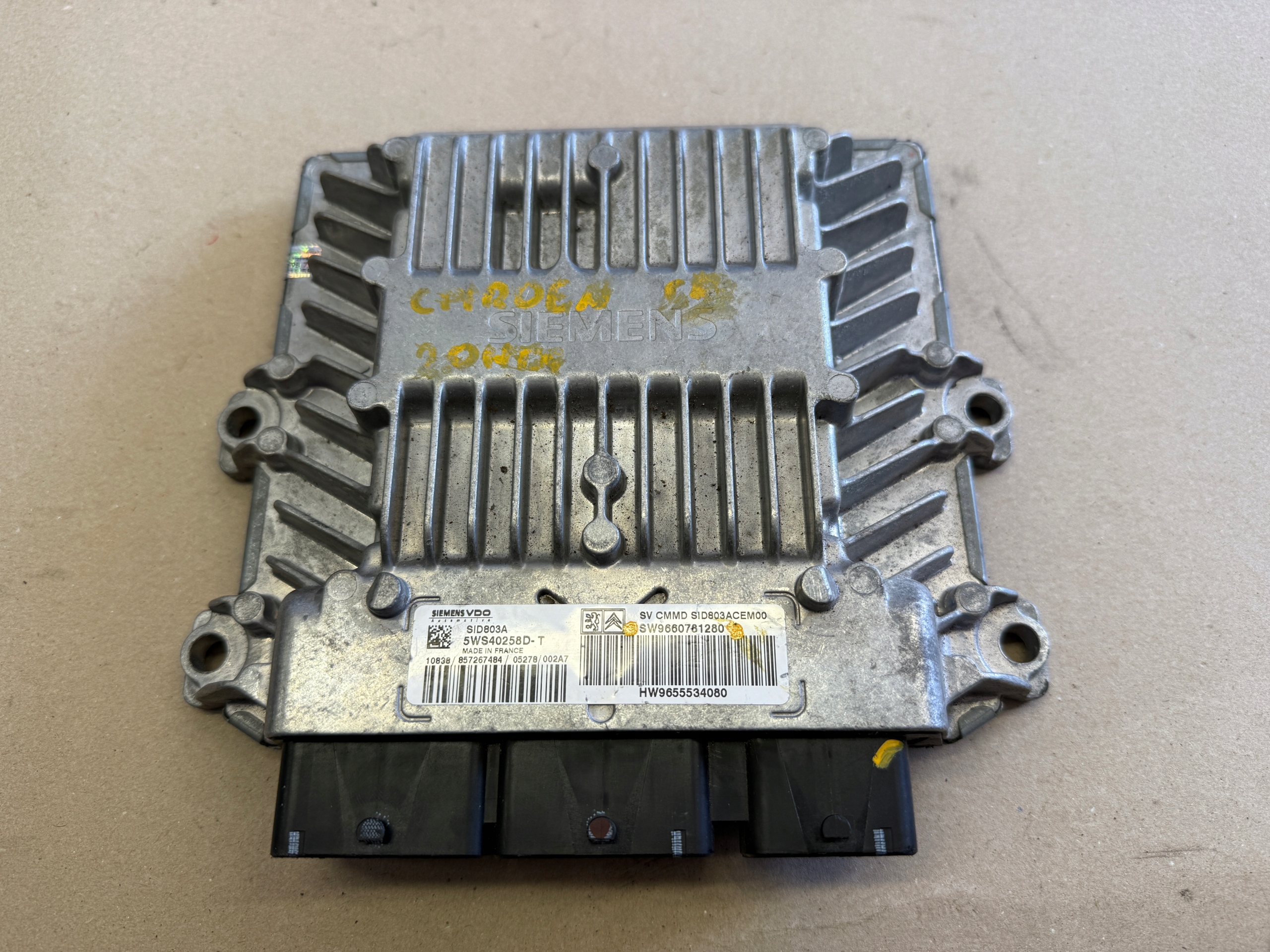 CITROEN C5 2.0 HDI computer Centralina Motore 9660781280
