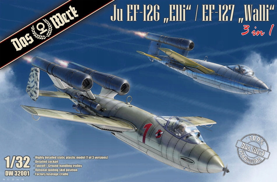 Das Werk DW32001 1:32 Junkers Ju EF-126 Elli EF-127 Walli