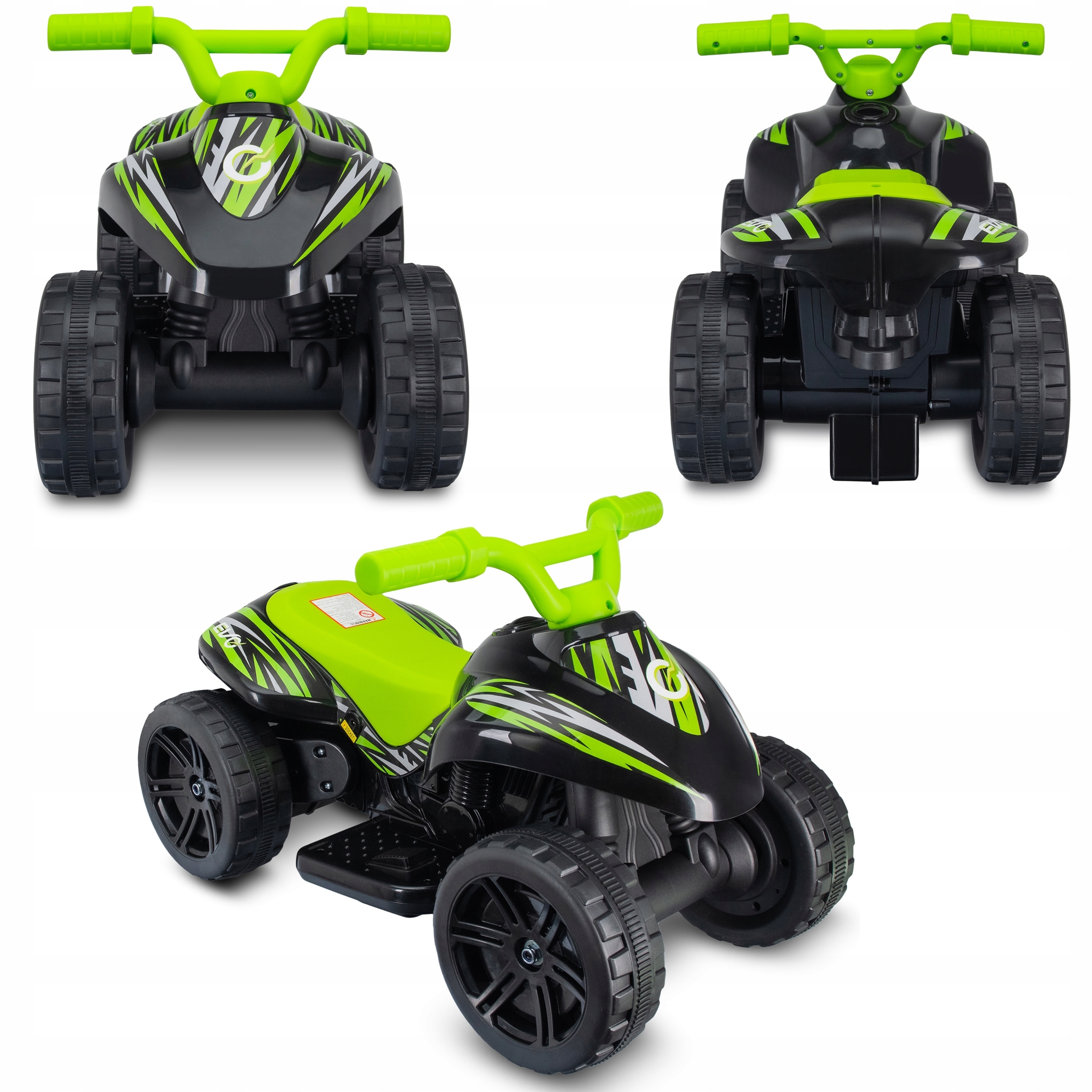 Quad Na Akumulator Mini Dla Dzieci Elektryczny Pojazd Z Przyczepą