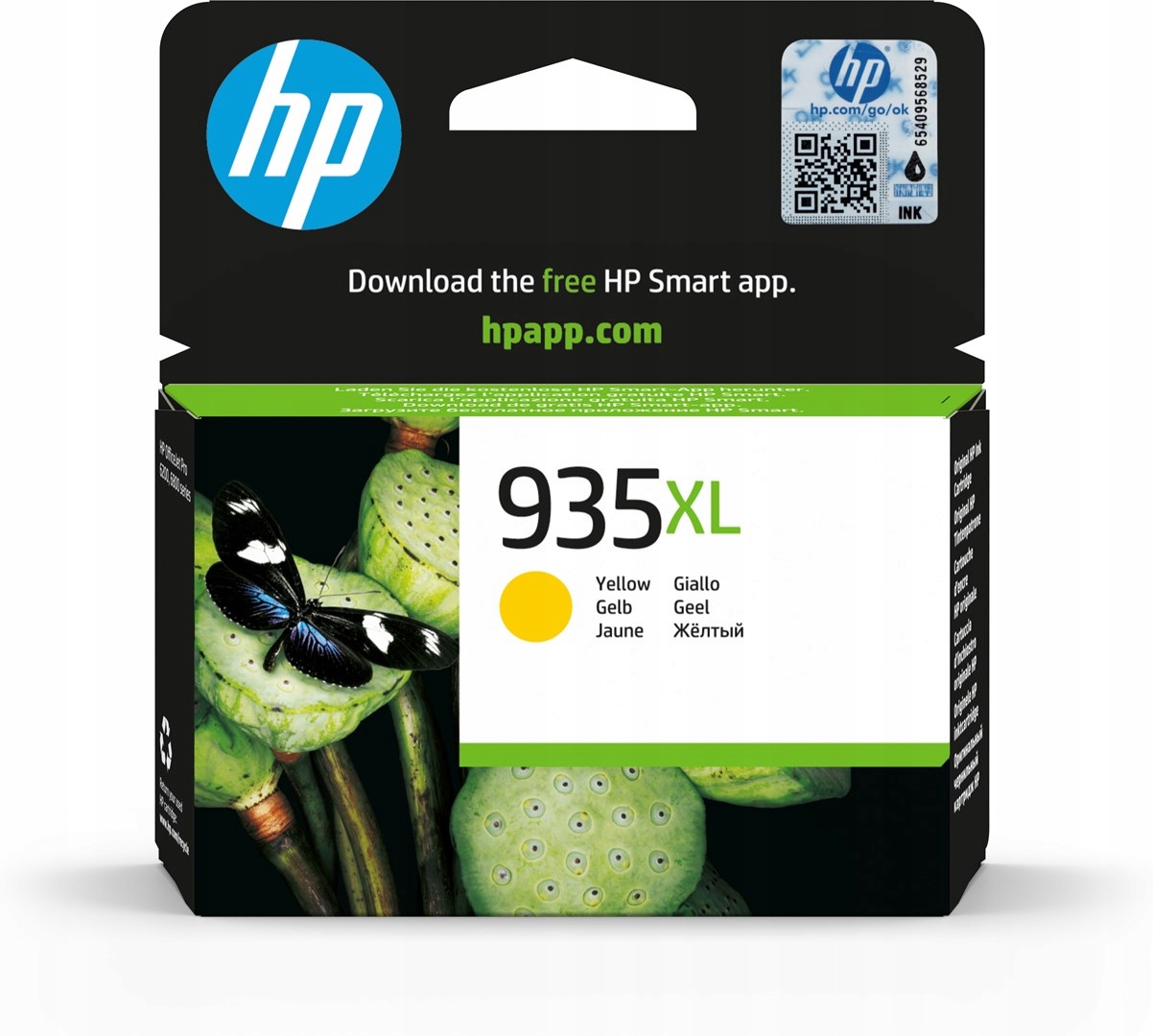 Hp Tinte 935XL Żółty 9.5ml 825 stron
