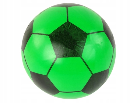 15980 - Lopta zelená čierna gumová Veľká
