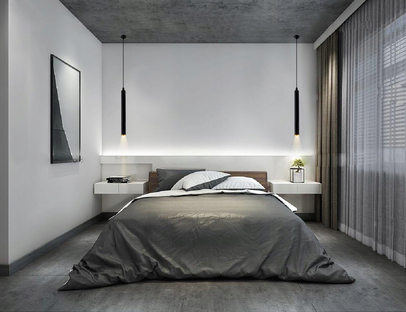 LAMPA WISZĄCA SUFITOWA LED TUBA CYLINDER RURA ZWIS SPOT SLIM METAL 8W 20cm Długość/wysokość 20 cm