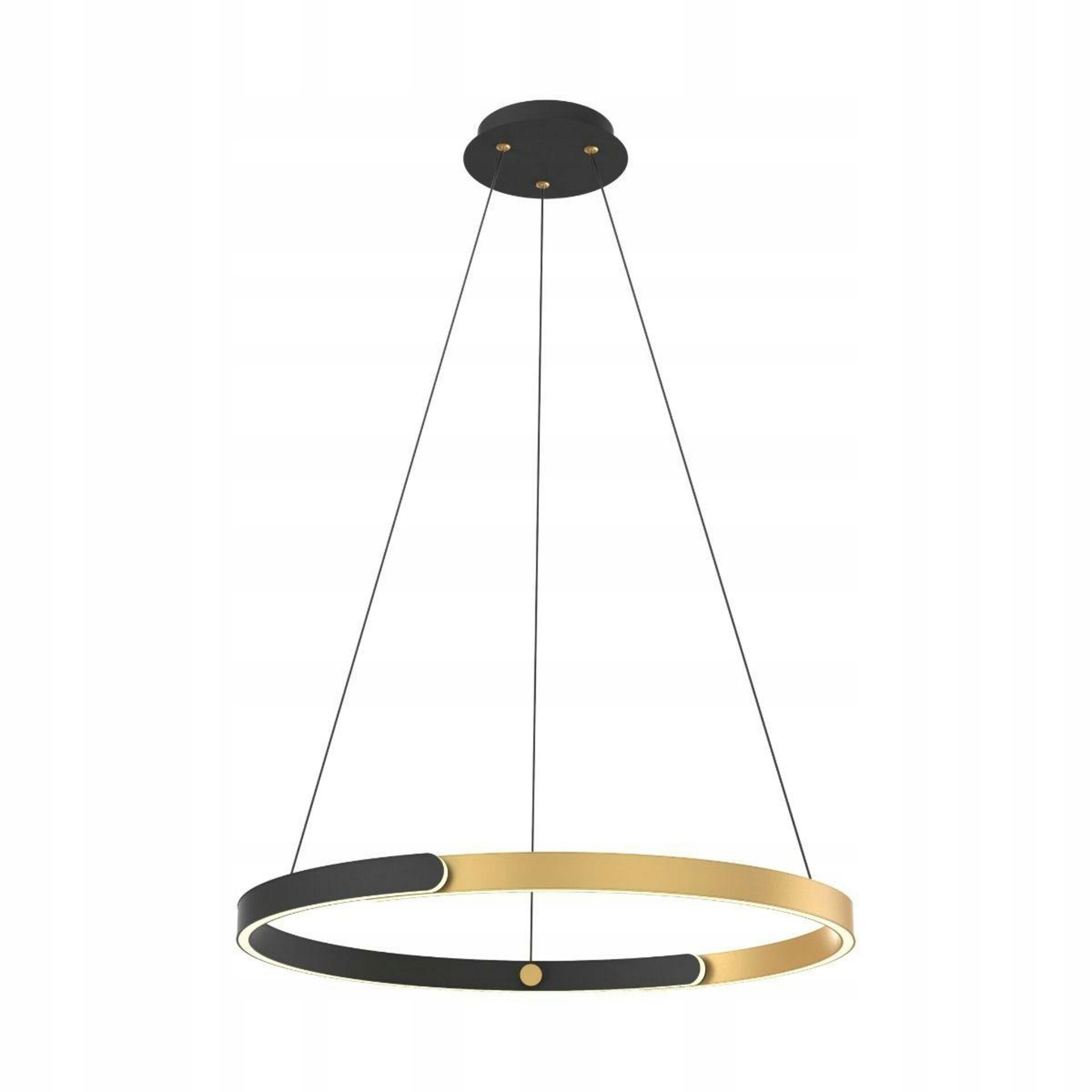 Zumaline MD4417-1M-3BGD Linos závěsné svítidlo černá-zlatá