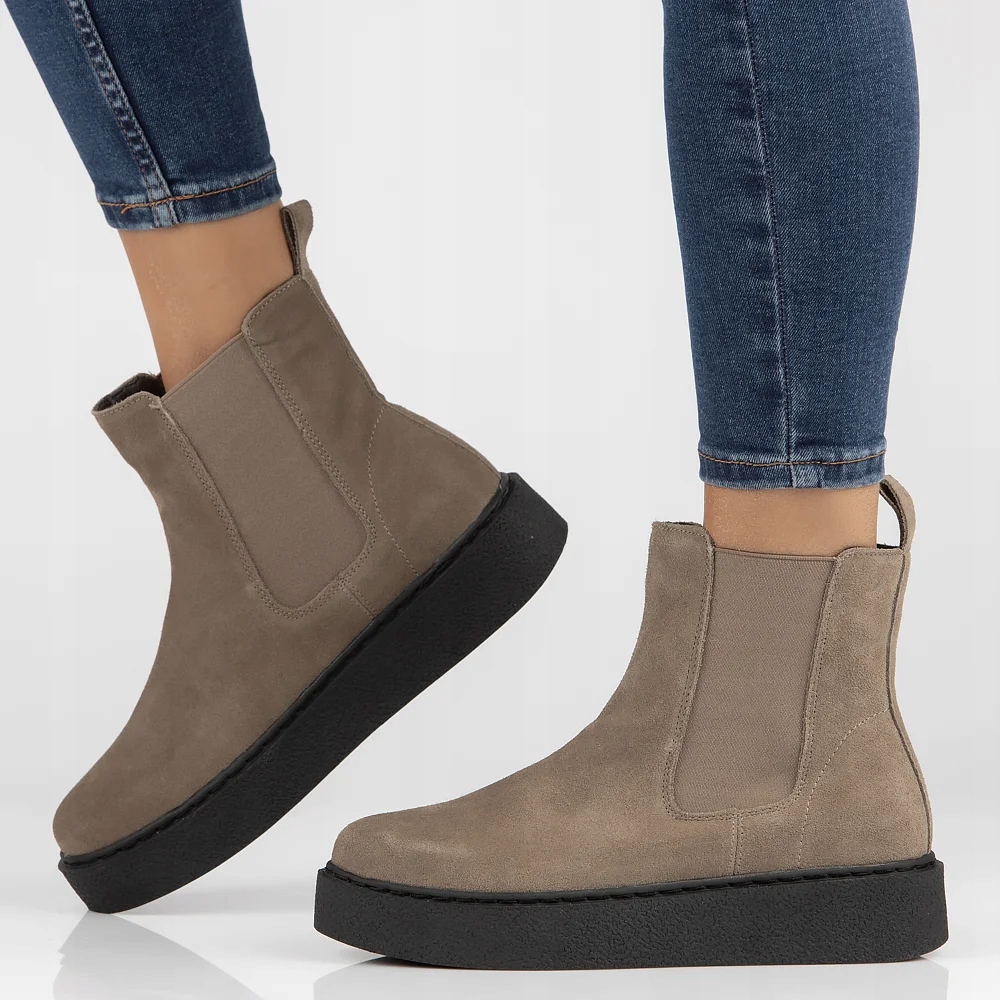 Buty damskie botki skórzane na platformie Filippo wiązane r.41 Rozmiar 41