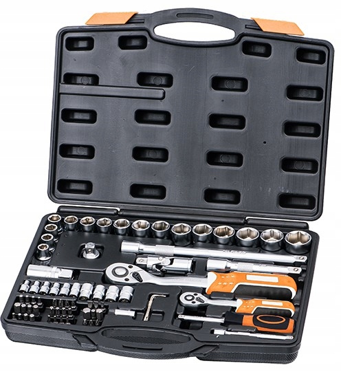 Набір торцевих ключів з храповим механізмом 72 el.