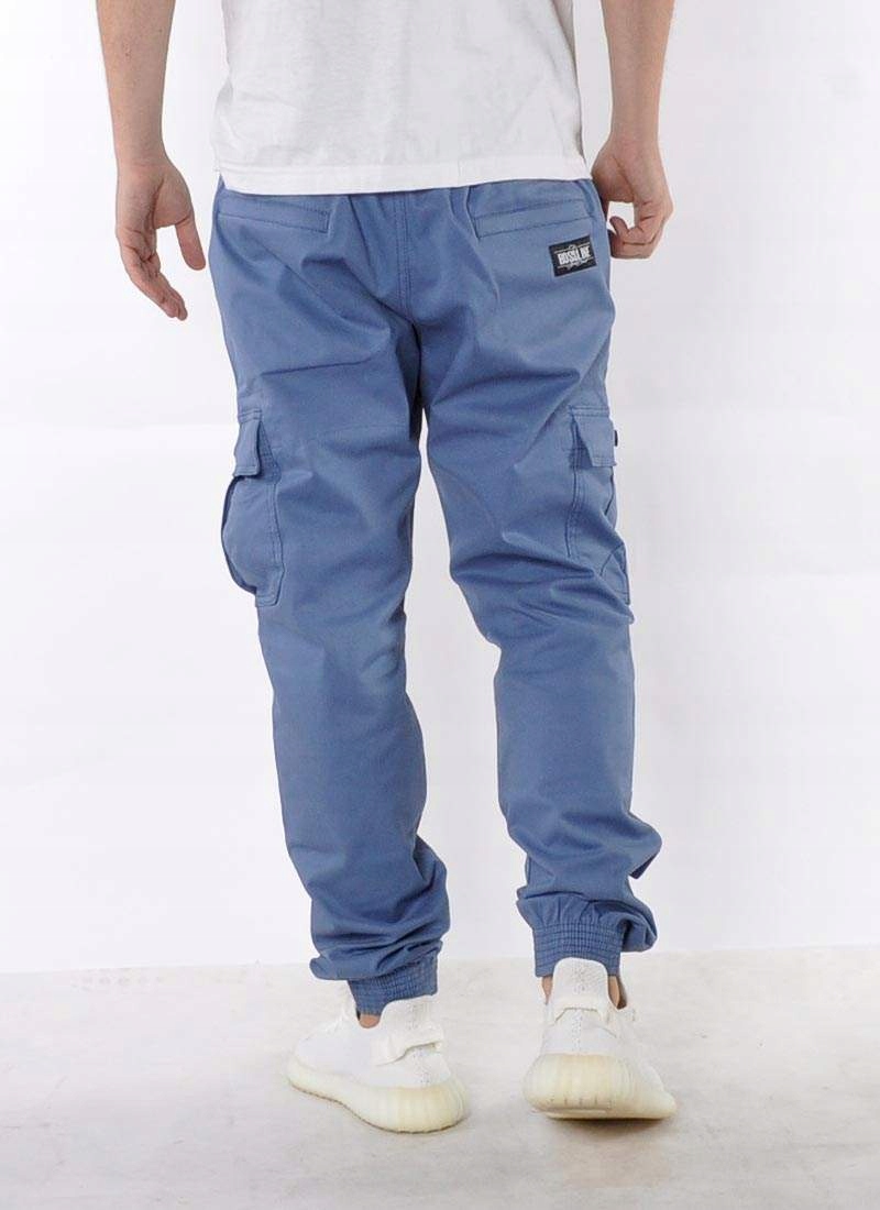 Spodnie XL Bossline Cargo Jogger Sky polskie joggery luźne baggy Rozmiar XL