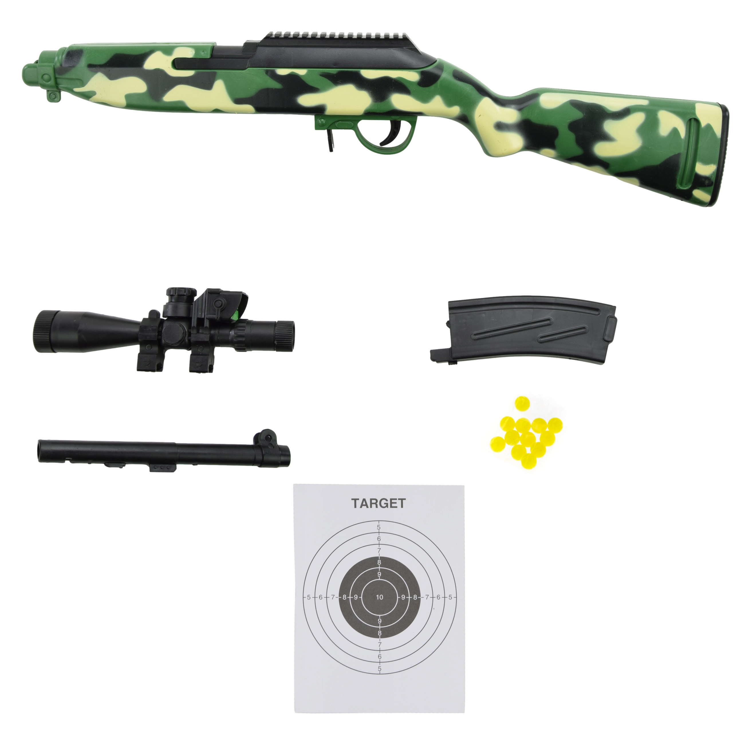 KARABIN PISTOLET NA KULKI STRZELBA ASG REPLIKA Materiał plastik inny