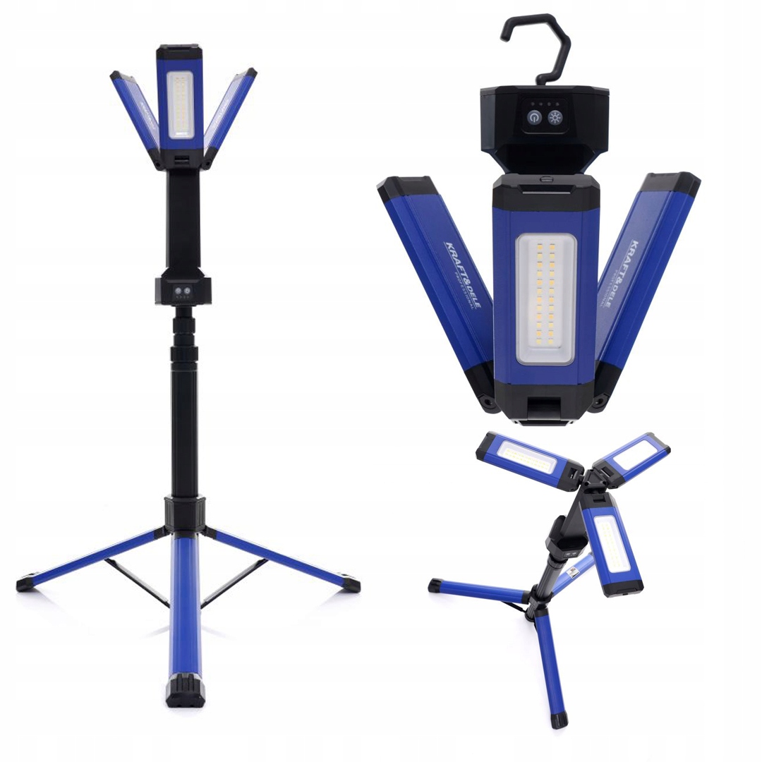 Halogénová stavebná lampa na stojane 2000 Lm Kraft&Dele 4000 Amh Usb