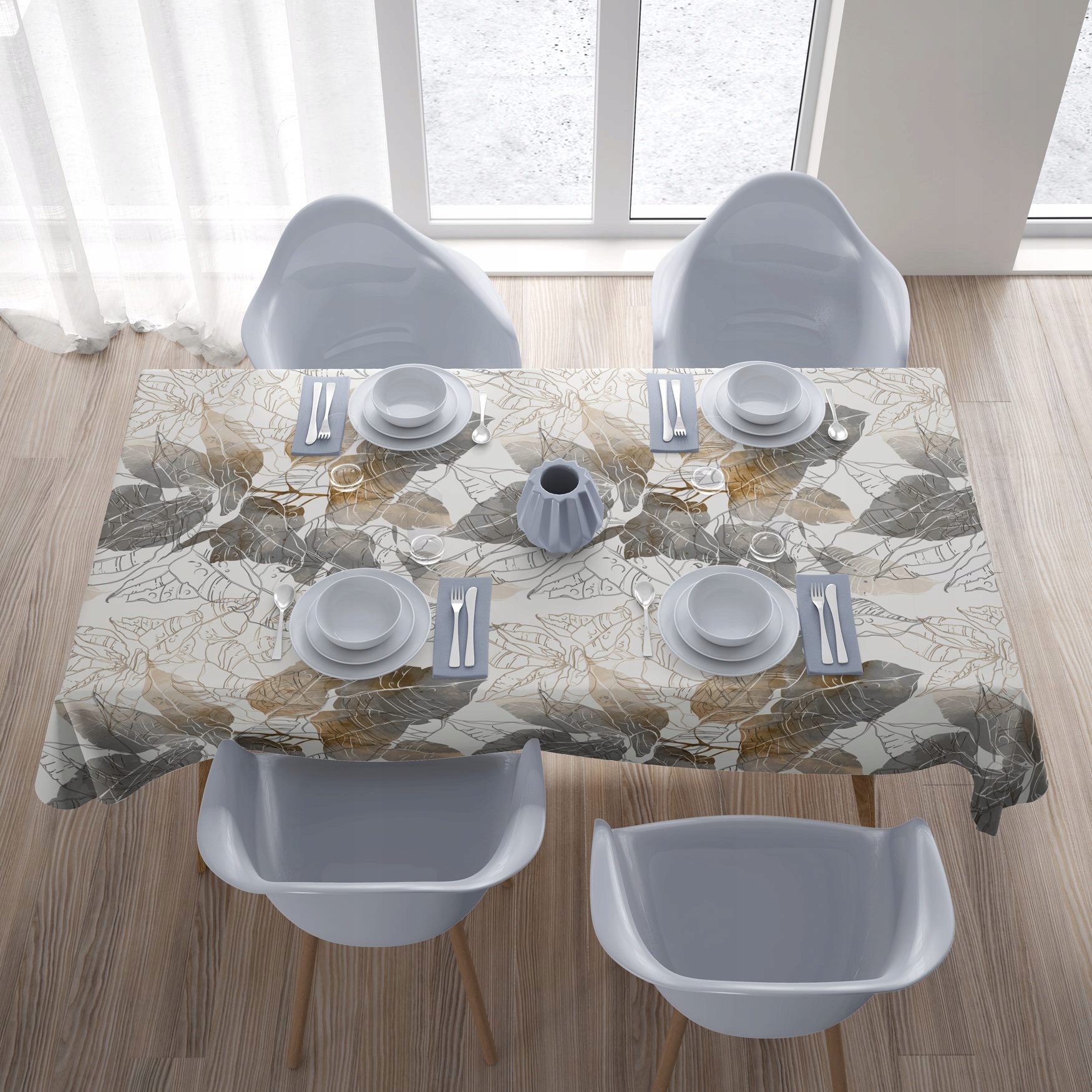 OBRUS PLAMOODPORNY 140X220 GŁADKI MATOWY GRUBY 039 Wzór dominujący inny wzór