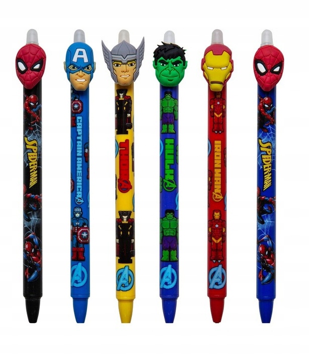 

Długopis zmazywalny Marvel Avengers 6 sztuk