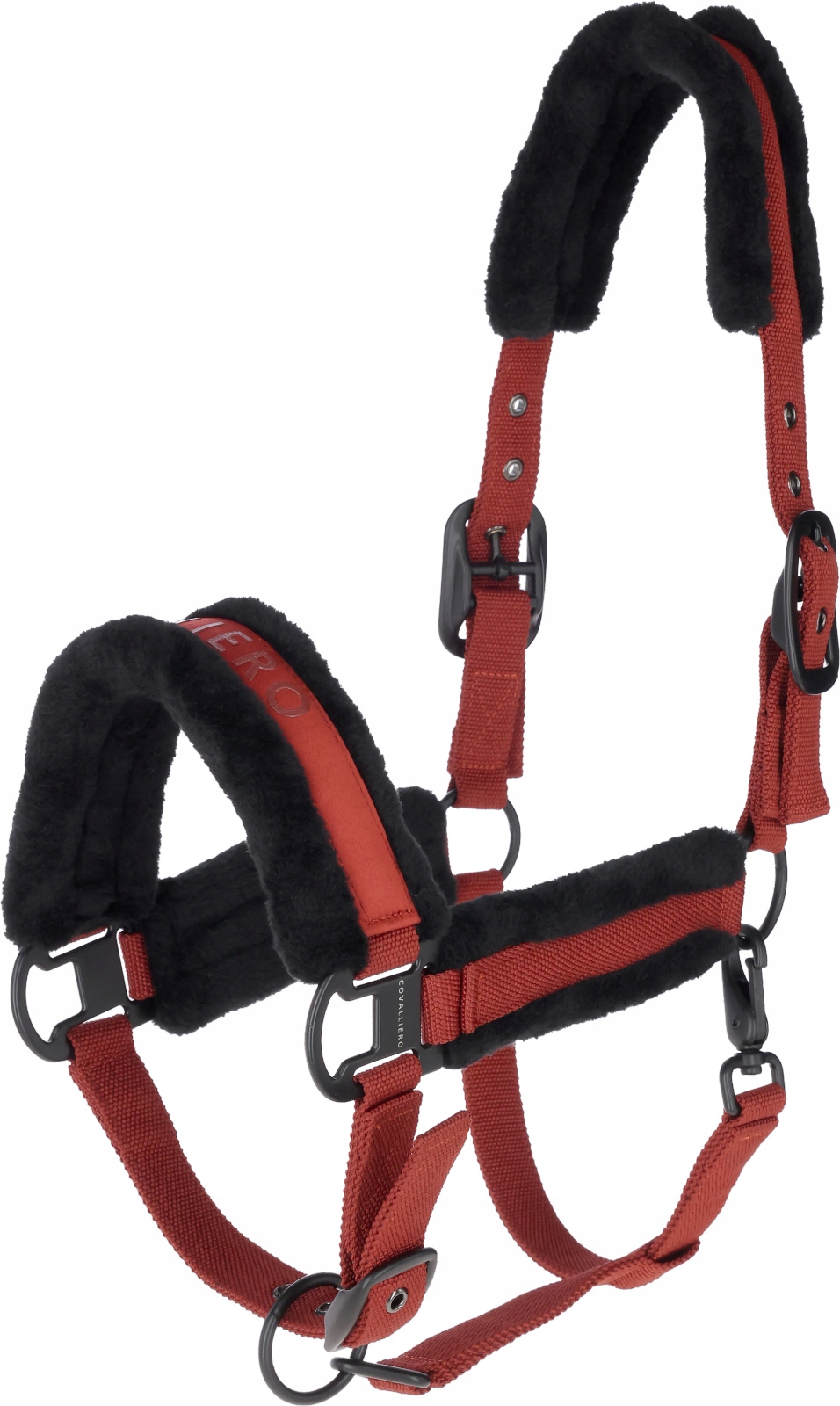 Kantar z futerkiem dla konia podwójna regulacja Aw Covalliero rust Full