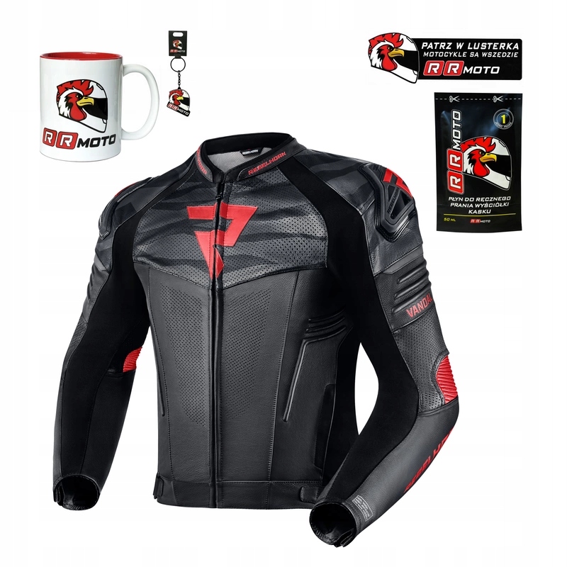 Bunda Rebelhorn Vandal Black/flo Red fluo Darčeky