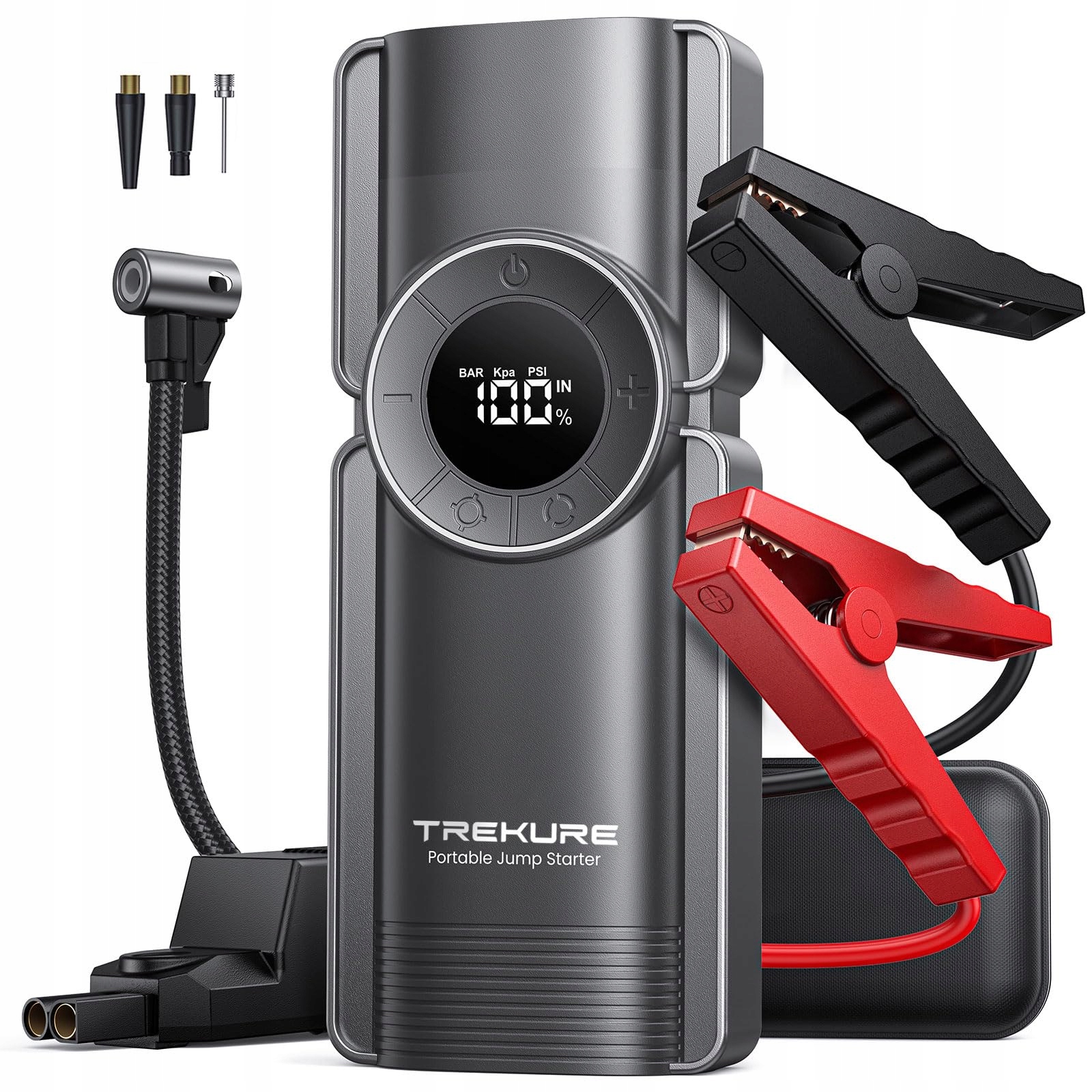 Trekure Štartovacia powerbanka s kompresorom 150PSI 4000A Led 12V Auto