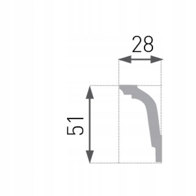 MARBET Listwa Przysufitowa Dekoracyjna 2mb E-32 Kod producenta E-32
