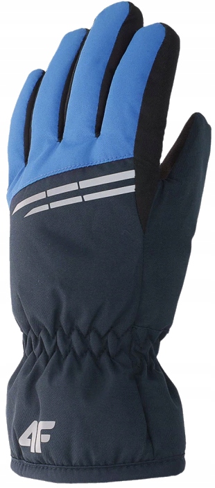 4F RĘKAWICE NARCIARSKIE CHŁOPIĘCE _ M038 _ niebieskie _ dziecięce _ r. XL