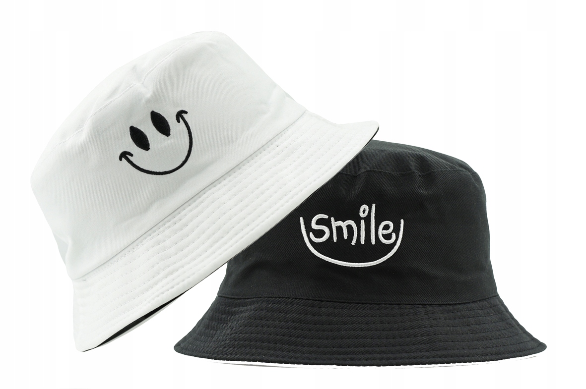 

Letni kapelusz rybacki bucket hat dwustronny Smile