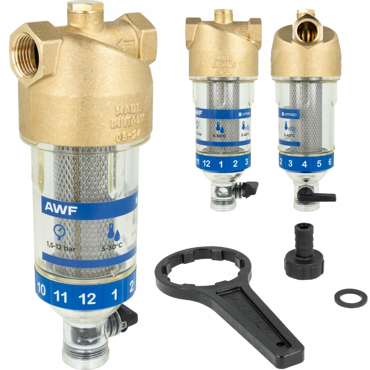 Vodný Filter So Spätným Oplachovaním Gw 1/2'' DN15 Afriso Ochrana Inštalácie